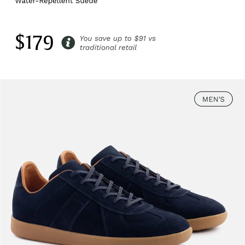 Beckett Simonon Morgen Trainer Navy Suede Low-Top Sneakers with Gum Sole